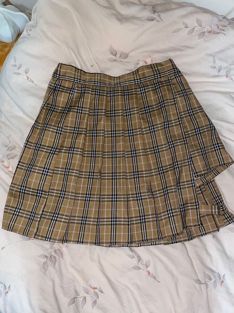 Plaid Pleated Skirt Women s Fashion Bottoms Skirts on Carousell