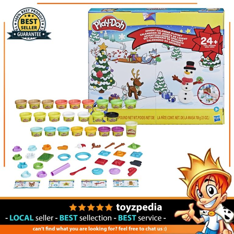 Play Doh Advent Calendar Toy for Kids 3 Years and Up with Over 24