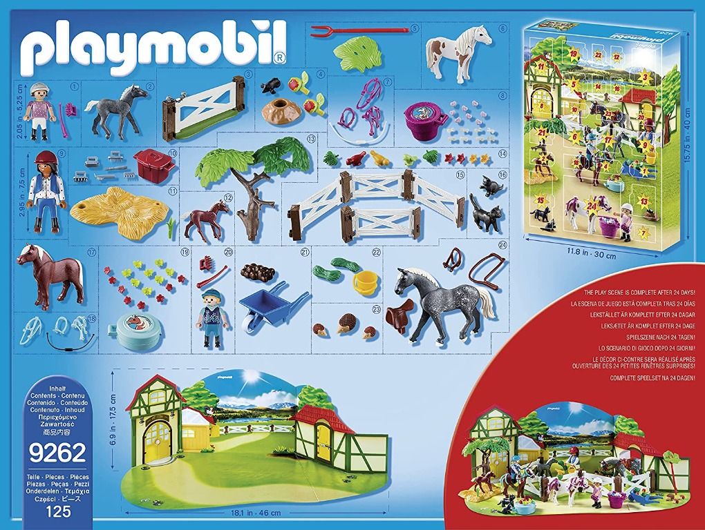 Playmobil horse farm advent sale calendar