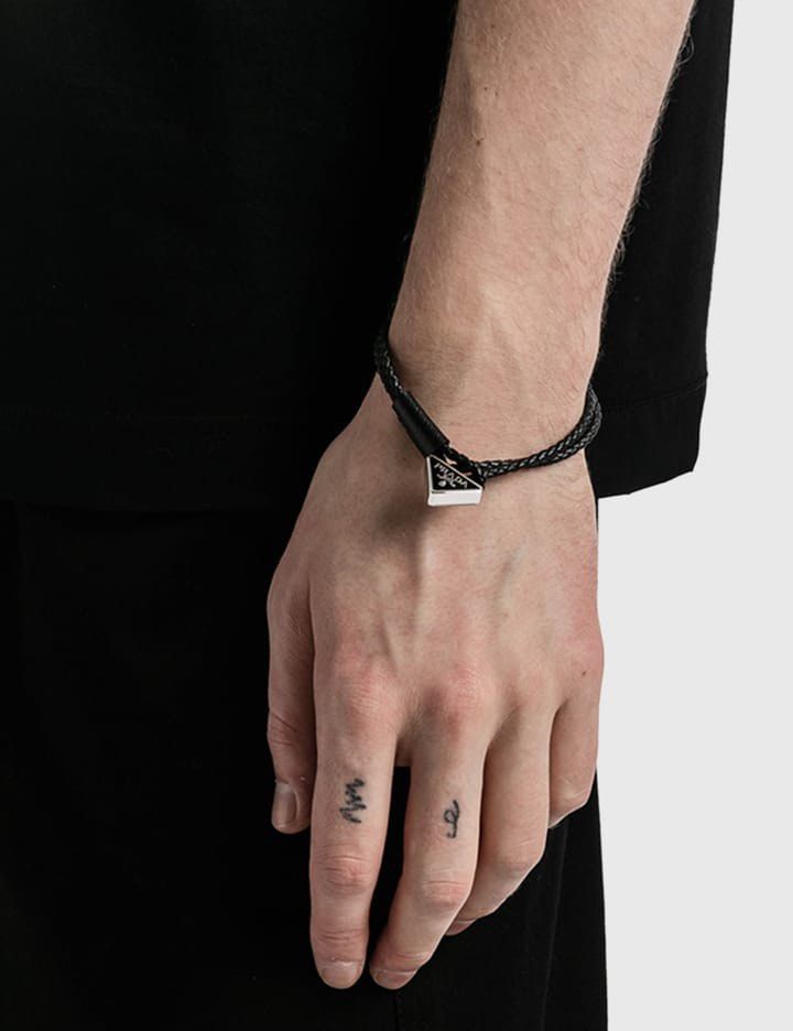 Prada Braided Nappa Leather Bracelet