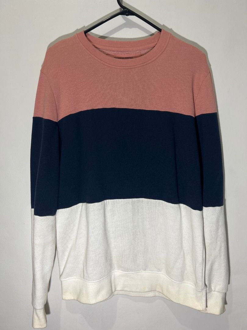 Pull & Bear Striped Sweater (Category: Hoodies) located in Quezon City. Submitted by bryce.ramirez (Listing ID 1218670838, Image 1). Description: DECLUTTERING SALE! Soft and nice fabric from Pull & Bear (Oppa vibes hehe) Pull & Bear Striped Sweater Size: Small Fits Medium to Large Issues: Washable stain (Stored for a long time kasi) Delivery: Grab/Lalamove c/o buyer MOP: Gcash, Paymaya, BDO .