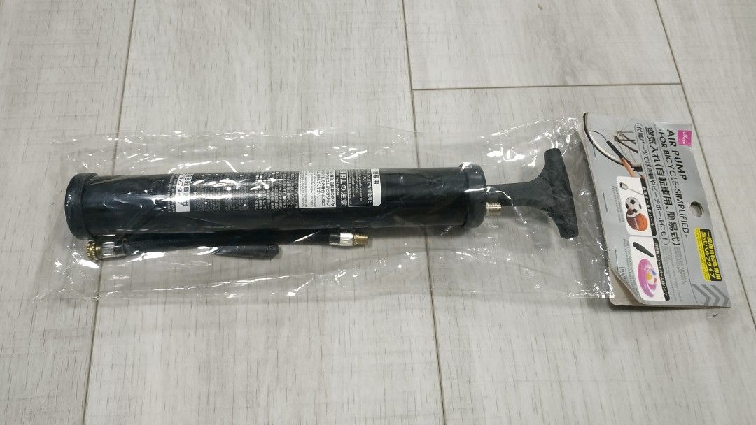 Pump Bike Schrader Sports Hand Air Ball Balloon Float Bicycle Daiso
