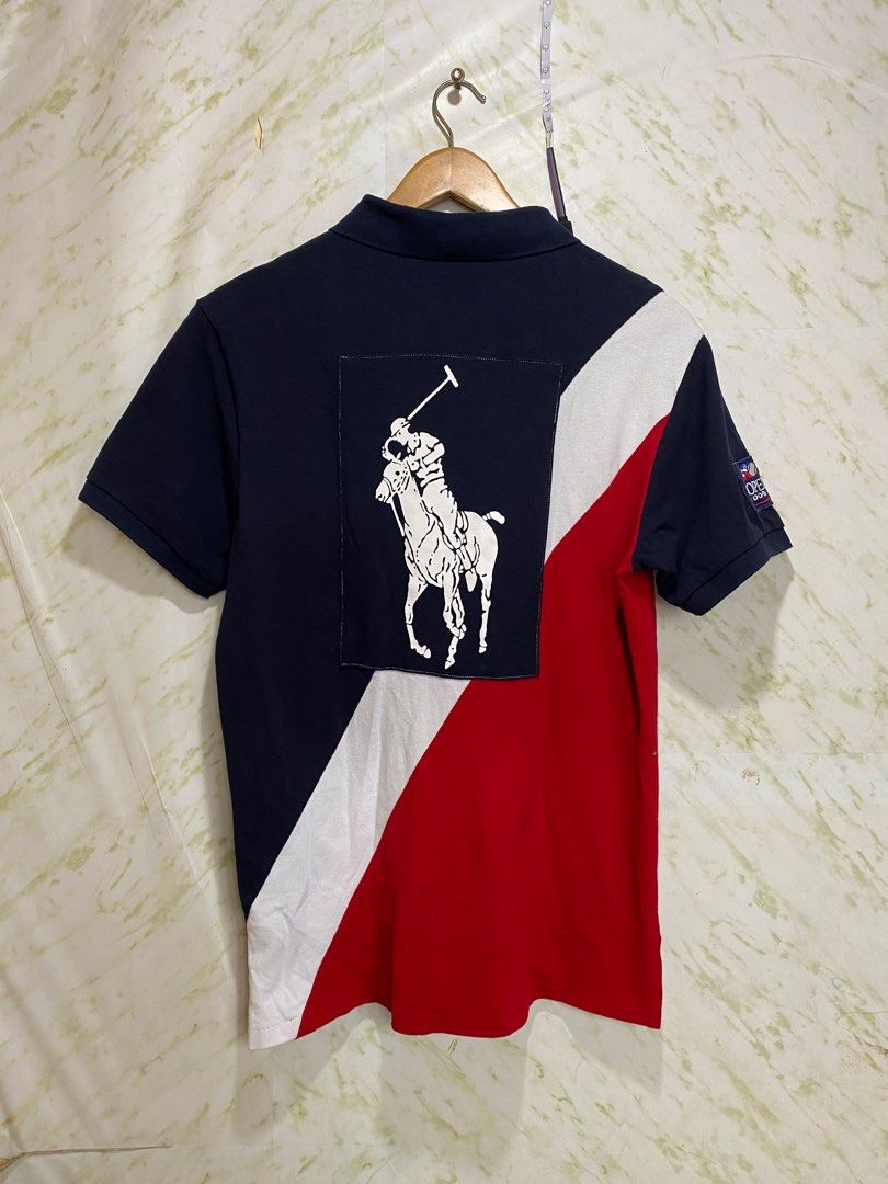Ralph Lauren Poloshirt Tri-tone - Big Pony - US Open 2009, Men's Fashion,  Tops & Sets, Tshirts & Polo Shirts on Carousell