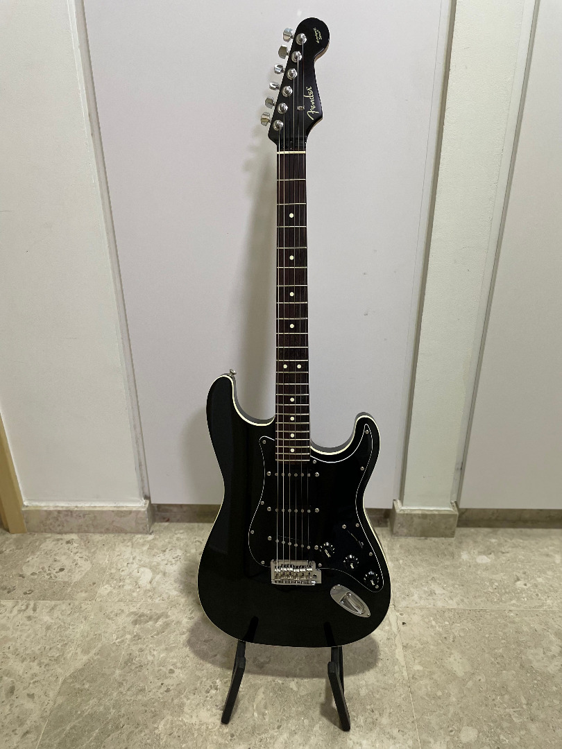(RARE) MIJ Fender Aerodyne II Stratocaster SSS Black Electric Guitar