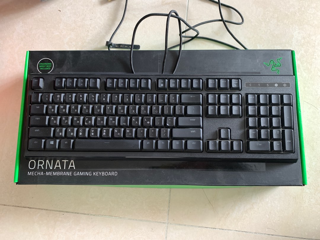 Razer Ornata v1 gaming keyboard, 電腦＆科技, 電腦周邊及配件, 電腦鍵盤及相關產品 - Carousell