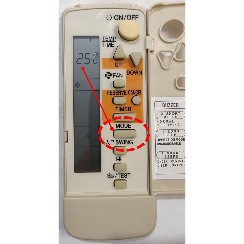 Replacement for DAIKIN AirCon Remote Control (Singapore) BRC4C151
