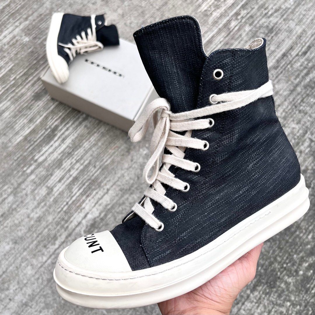 Rick Owens 19AW LARRY fuxia ramones Hi - スニーカー