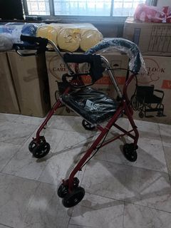 Rollator w/out & with footrest