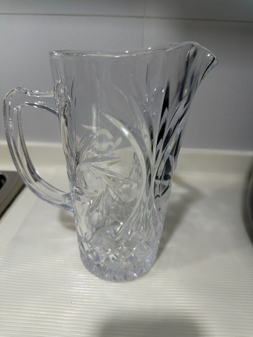 Royal Rocks King Crystal Pitcher Set (7 pieces), Furniture & Home