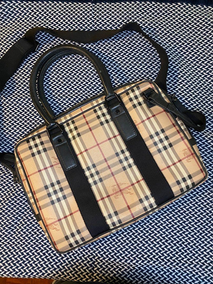 SALE Authentic Burberry Padded Office Laptop Bag Luxury Bags Wallets on Carousell