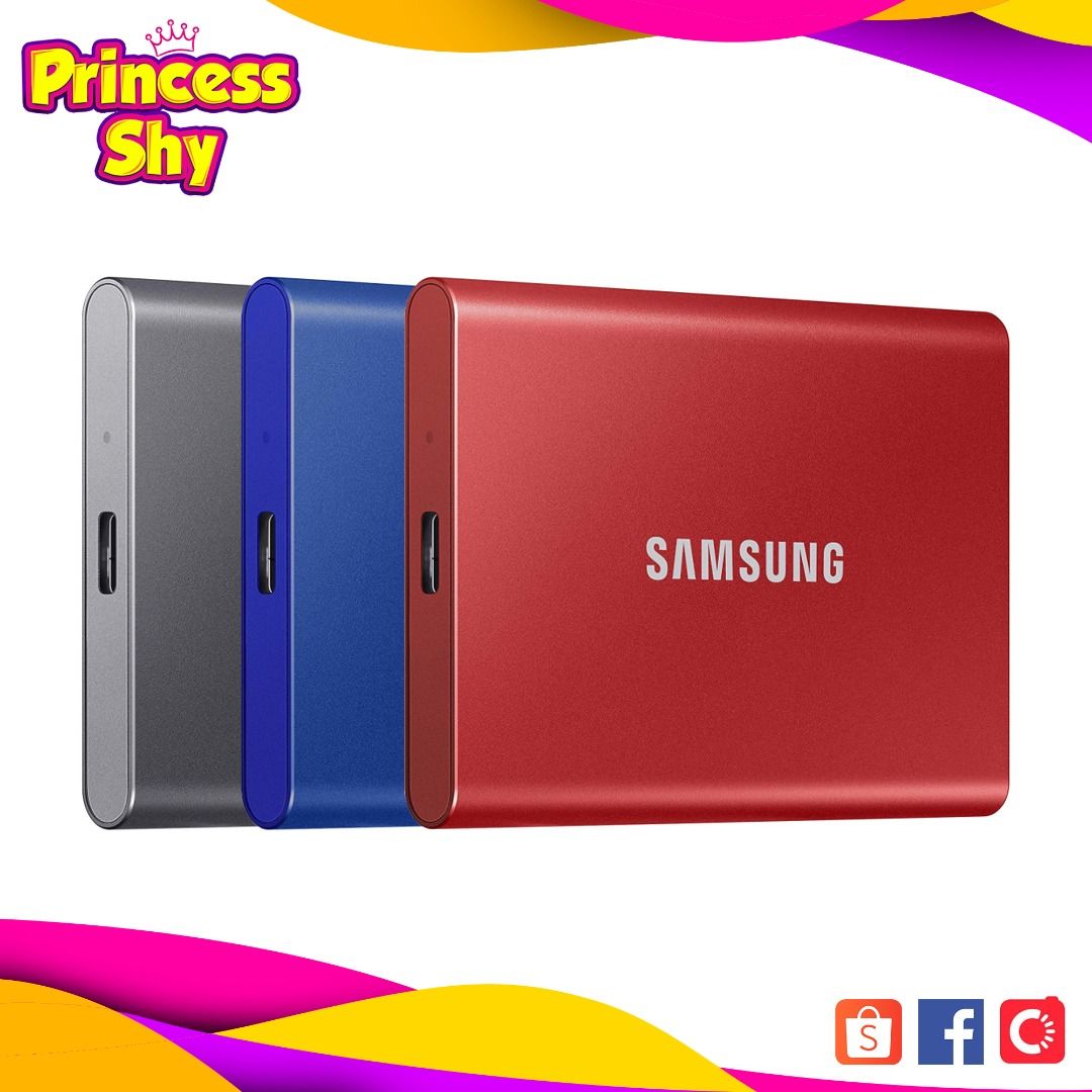 Samsung T7 2TB Portable SSD USB 3.2 External Solid State Drive MU-PC2T0T (Category: Hard Disks & Thumbdrives) located in San Juan City. Submitted by princessshyph (Listing ID 1065142505, Image 1). Description: Brand SAMSUNG Color: Grey,Blue, Red Digital Storage Capacity 2 TB Hardware Interface Solid State Drive Read Speed 1050 Megabytes Per Second Compatible Devices Laptop, Desktop, Television TRANSFER IN A FLASH: Transfers files nearly 9. 5x fas