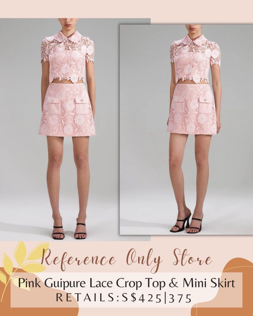 Lace guipure skirt clearance