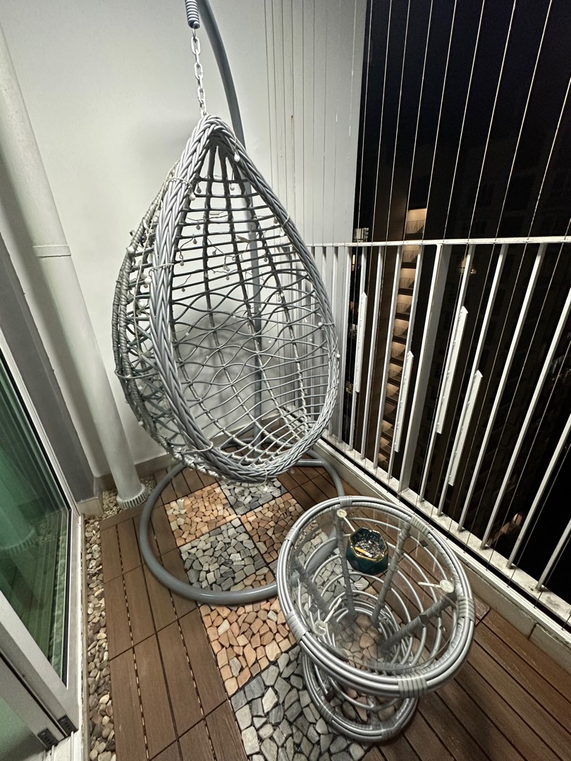 Set of swing and coffee table, Furniture & Home Living, Furniture