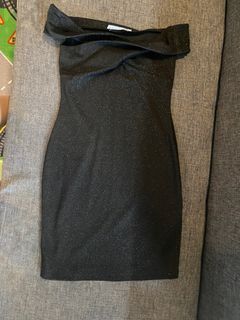 Sfera Off shoulder black dress