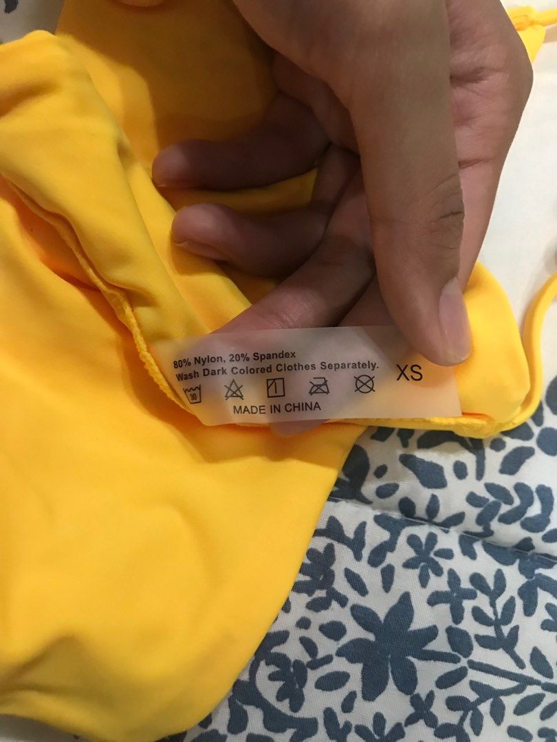 Shein Yellow Bikini (Category: Bikinis & Swimsuits) located in Cagayan de Oro. Submitted by thrift_shift (Listing ID 1218668865, Image 2). Description: Shein 2 piece swimsuit CDO, MINDANAO BASED MOP: GCASH & SHOPEE CHECK OUT (Shipping fee will be shouldered by the buyer).