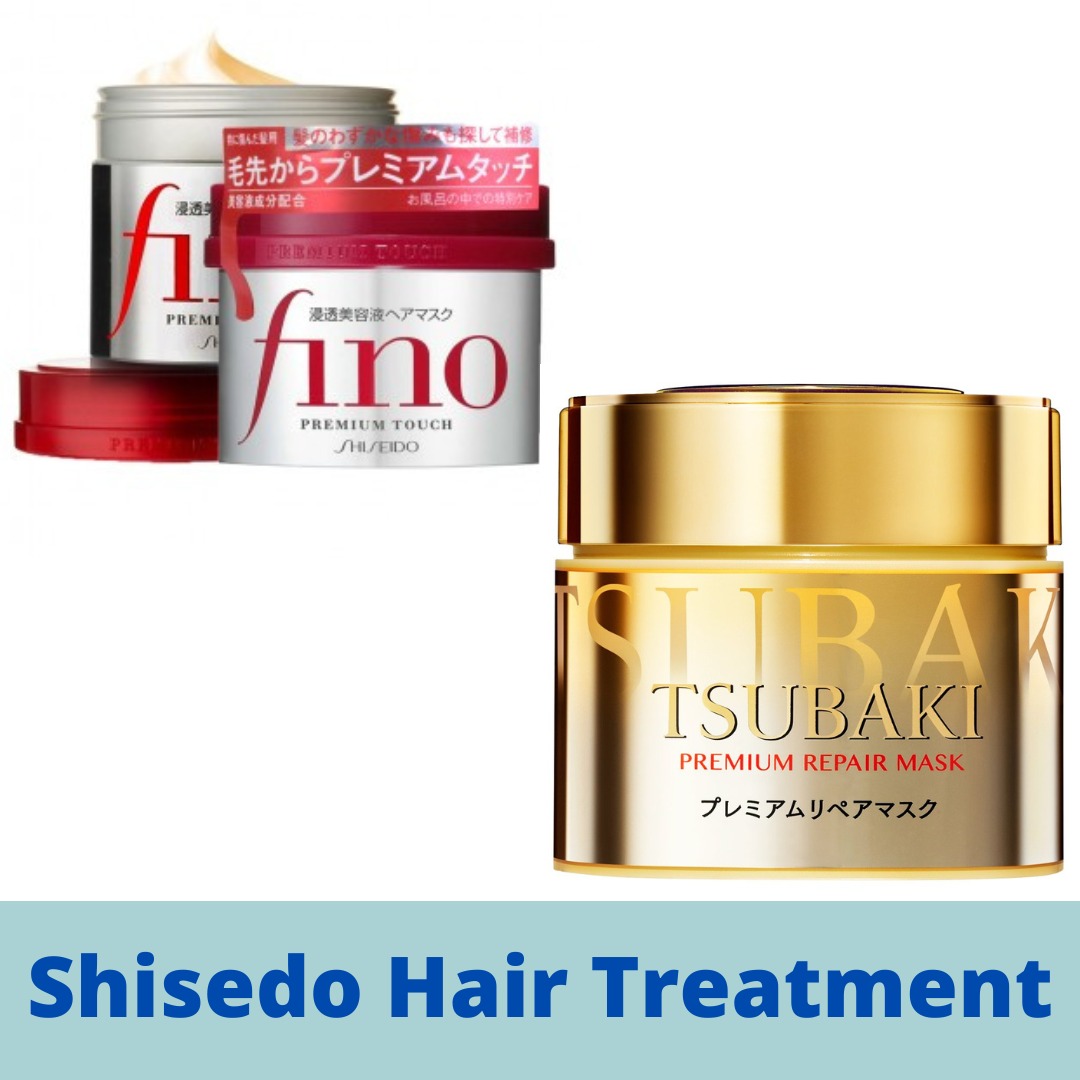 Shisemo Fino Hair Mask / Tsubaki Hair Treatment Conditioner Cream