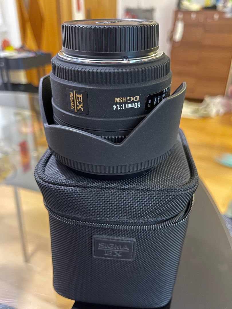 Sigma 50mm F1.4 EX DG HSM (Nikon), 攝影器材, 鏡頭及裝備- Carousell