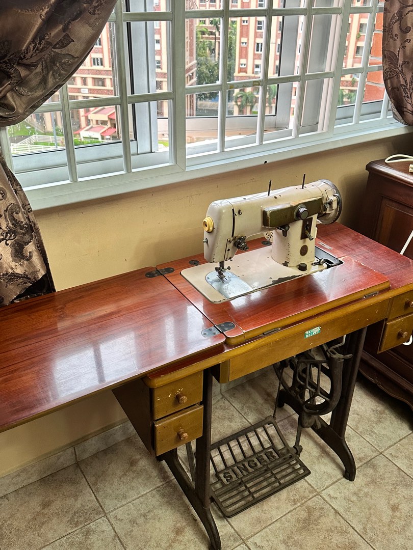 Singer Sewing Machine Table Furniture Home Living Other On Carou