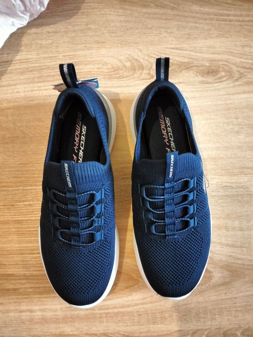 Blue skechers memory foam 2025