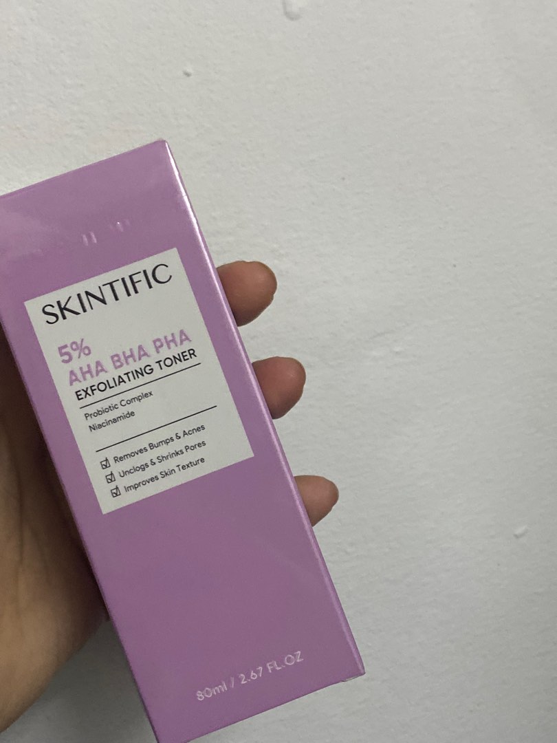 Skintific exfoliating toner, Beauty & Personal Care, Face, Face Care on