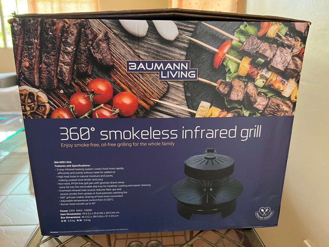 Smokeless Infrared Grill (Category: Cookware & Accessories) located in Paranaque City. Submitted by welcomebuyers (Listing ID 1218629292, Image 2). Description: Brand new unused Rfs dont need it was a gift Bf homes paranaque .