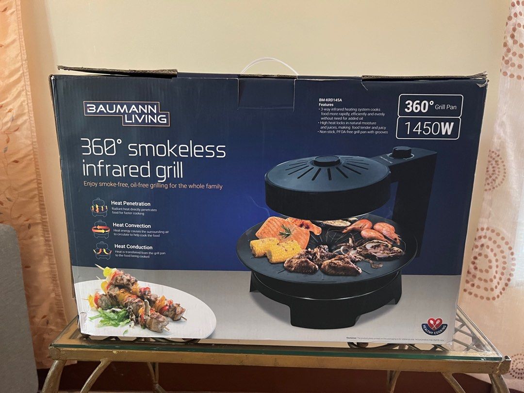 Smokeless Infrared Grill (Category: Cookware & Accessories) located in Paranaque City. Submitted by welcomebuyers (Listing ID 1218629292, Image 1). Description: Brand new unused Rfs dont need it was a gift Bf homes paranaque .