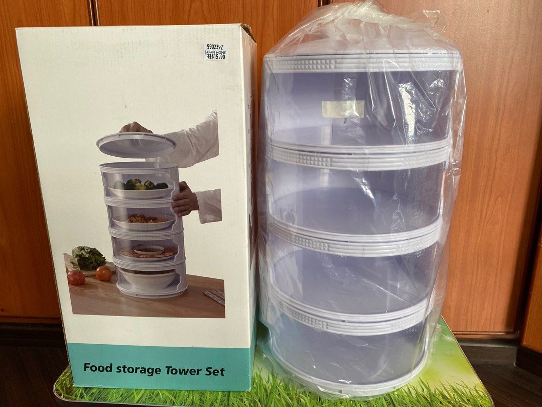 Stackable Food Storage Tower (4Layer), TV & Home Appliances, Kitchen