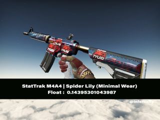 StatTrak M4A4 Spider Lily MW CSGO SKINS KNIVES