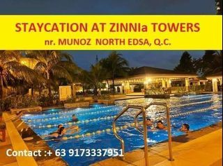 Staycation air bnb Daily ShortbTerm Rent at Zinnia Towers nr North Edsa Q.C.