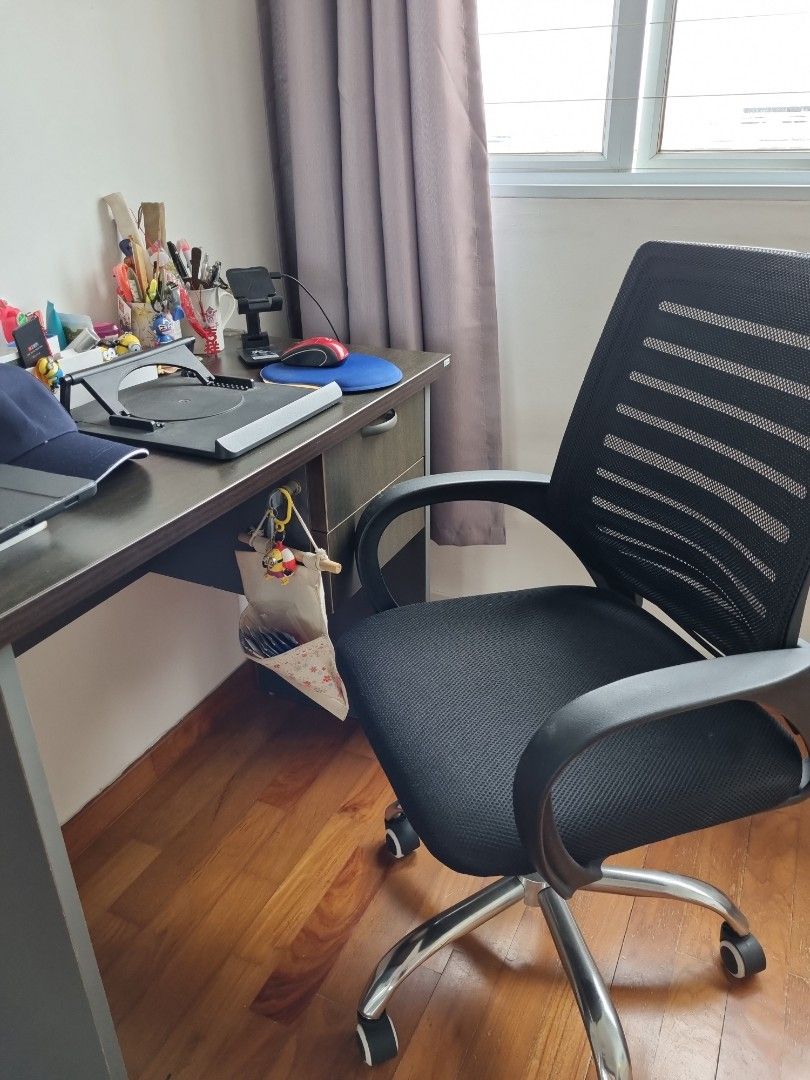 Study table and office chair, Furniture & Home Living, Furniture