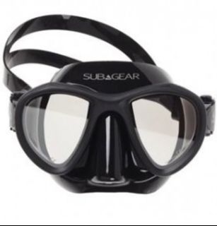 Sub Gear Mask - Scuba Diving Mask / Free Diving Mask - Black