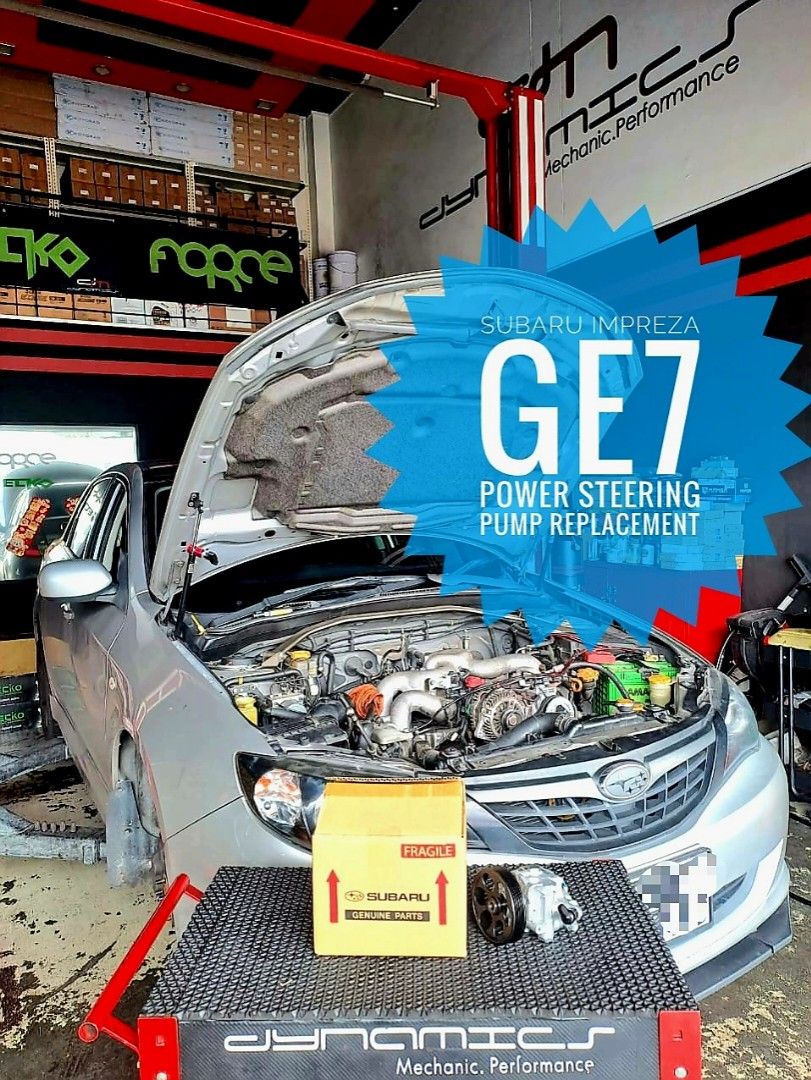 Subaru power steering hot sale pump replacement