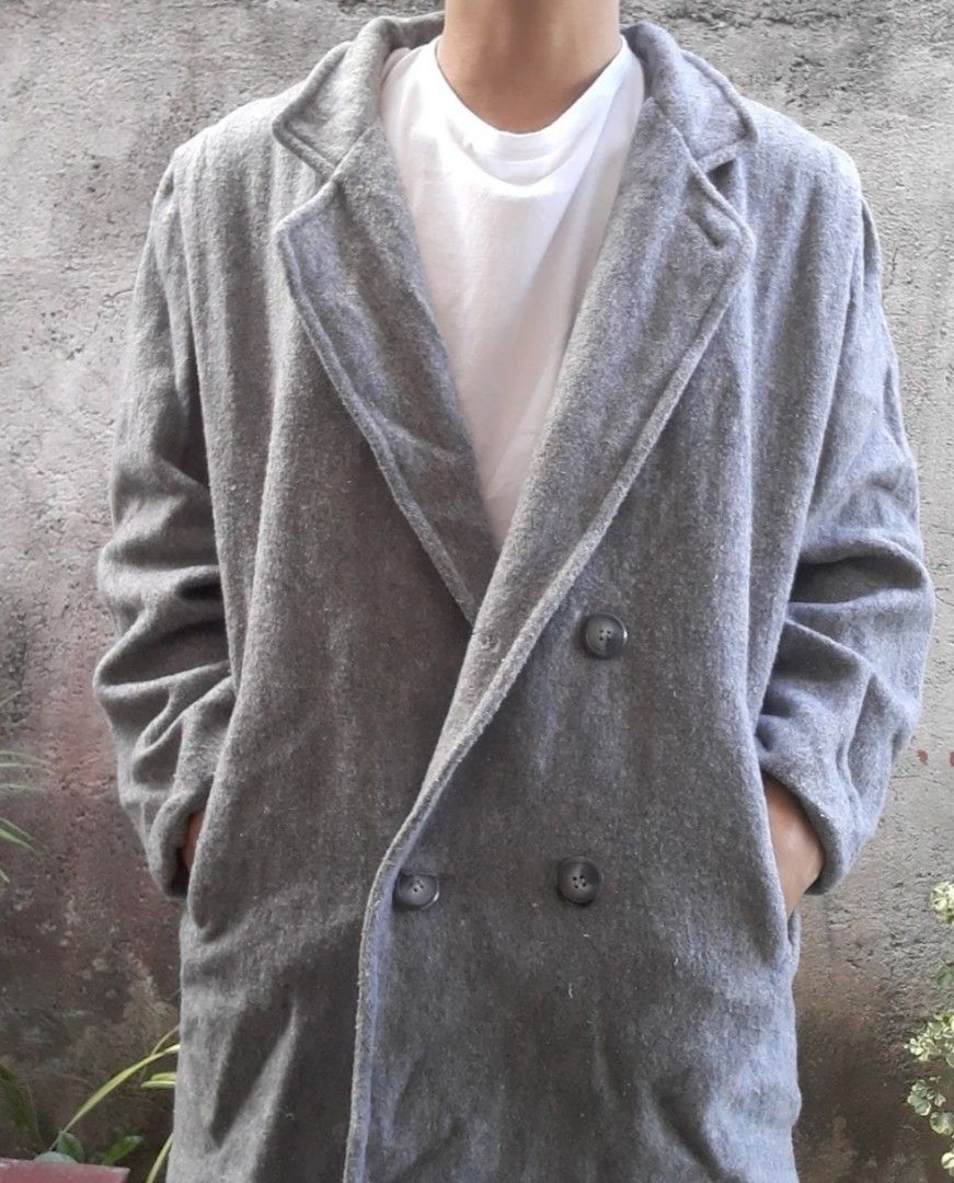 DISCOUNTED Thrifted 1980 s Herman Kay Coat Double Breasted Wool