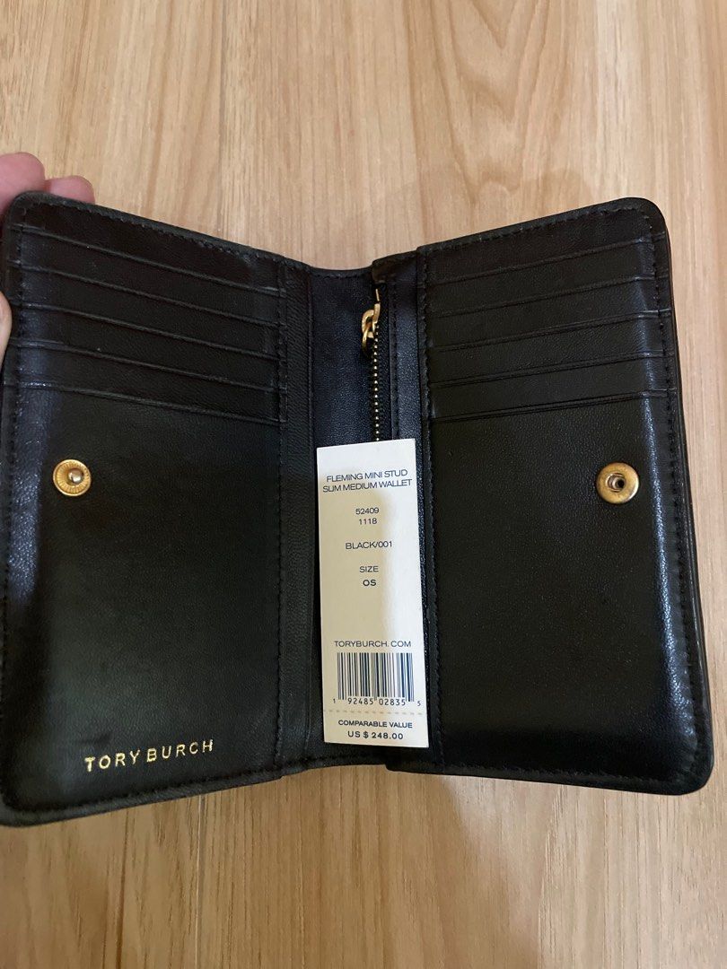 Fleming mini stud slim medium best sale wallet