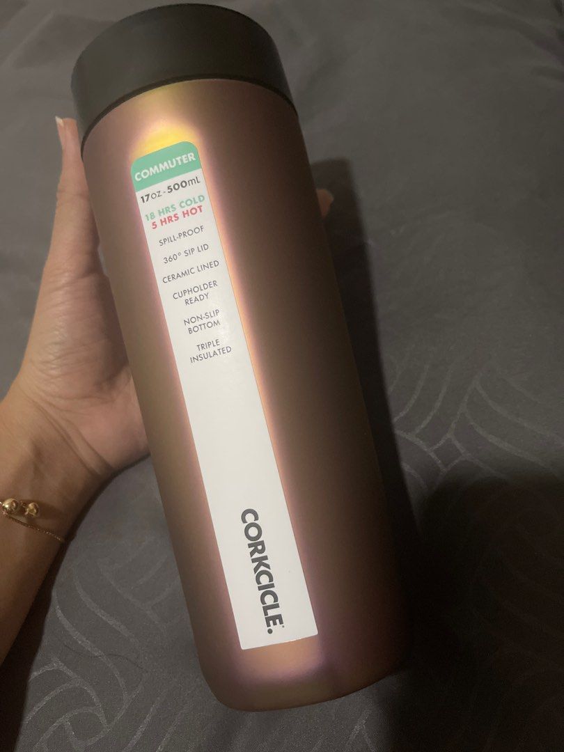 Tumbler Corkcicle commuter cup nebula prismatic, Barang Mewah