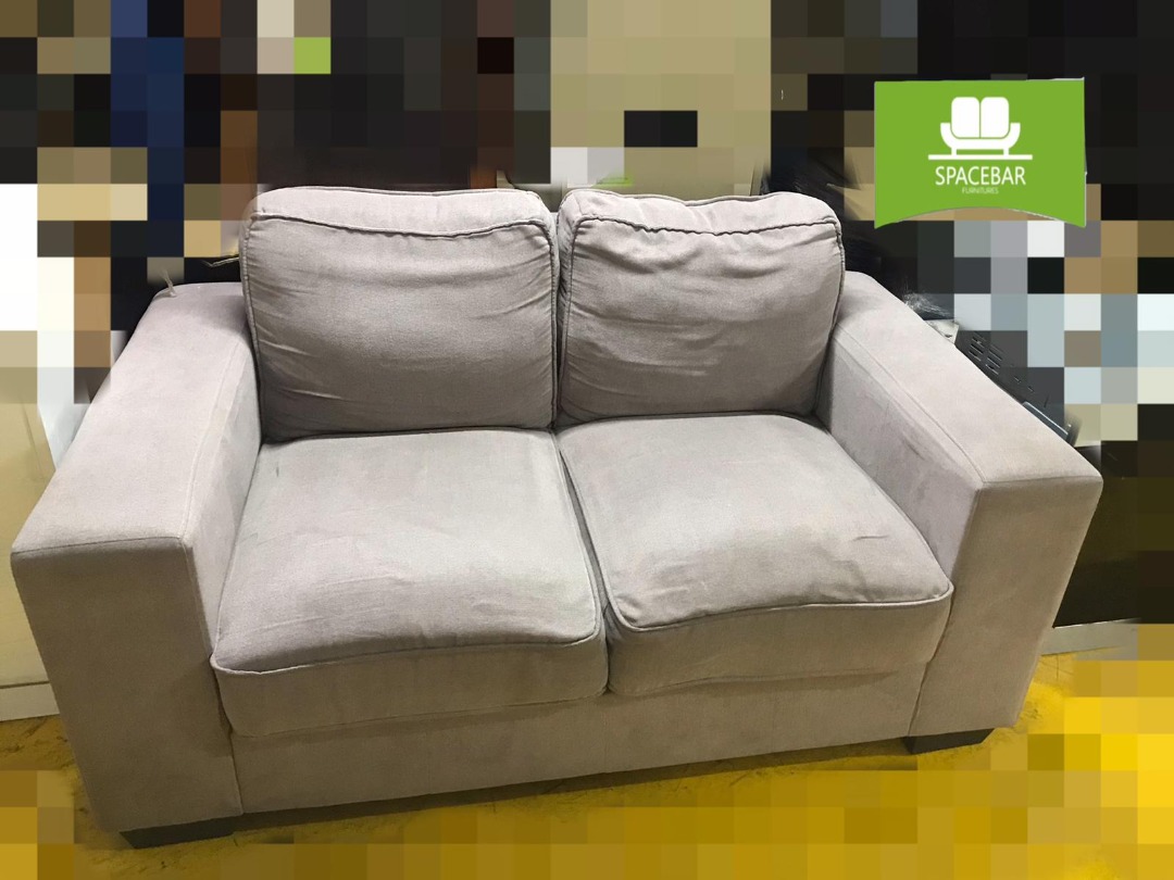 Two Seater Fabric Sofa, Furniture & Home Living, Furniture, Sofas on