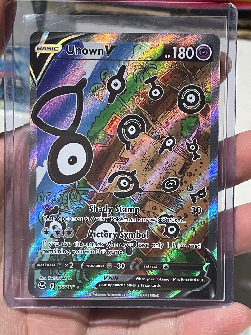 Pokémon Card - Card Graded UGC 10 Unown V Alt Art Silver Tempest 177/195  Holo Ultra Rare Pokemon Japanese - Unown - Catawiki