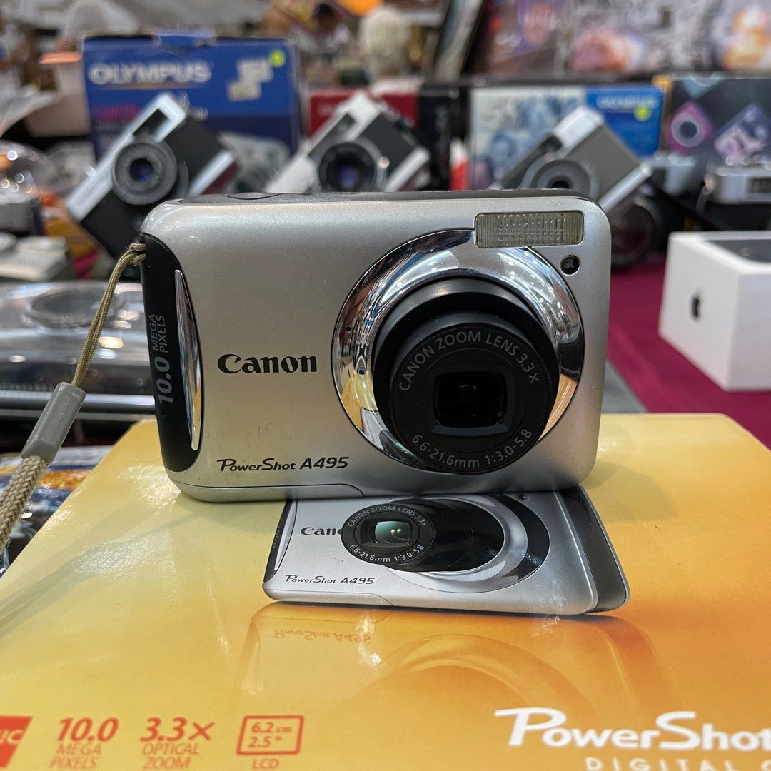 Vintage Retro Canon Powershot A495 10mp Digital Camera Kamera Digicam CCD  a470 a610 a620 a640 a710, Photography, Cameras on Carousell