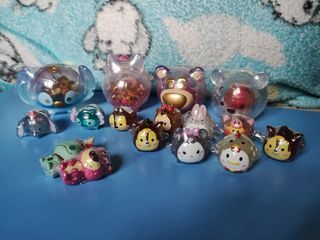 Disney Tsum tsum Stitch, Scrump, Pooh, Piglet, Eeyore, Tiger, Chip