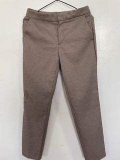 Zara Brown Plaid Office Pants