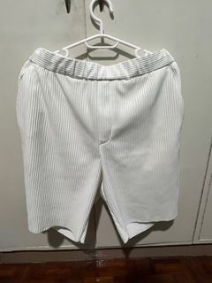 Zara Corduroy Shorts - White Medium
