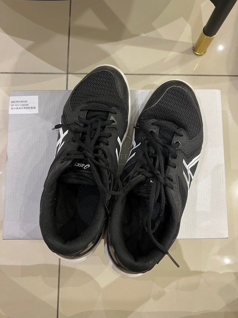 100 Ori Asics Badminton Shoe Black Gel Rocket 10