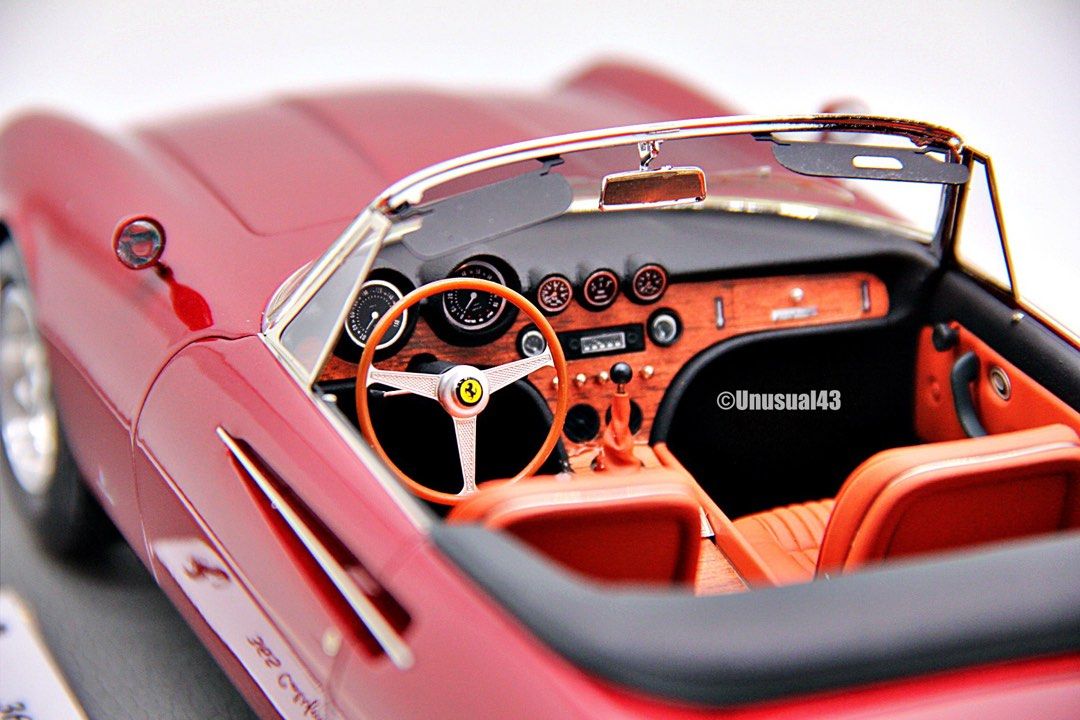 1/18 BBR Ferrari 365 California 1966 S/N 10077 Rosso Rubino Metal MR ...