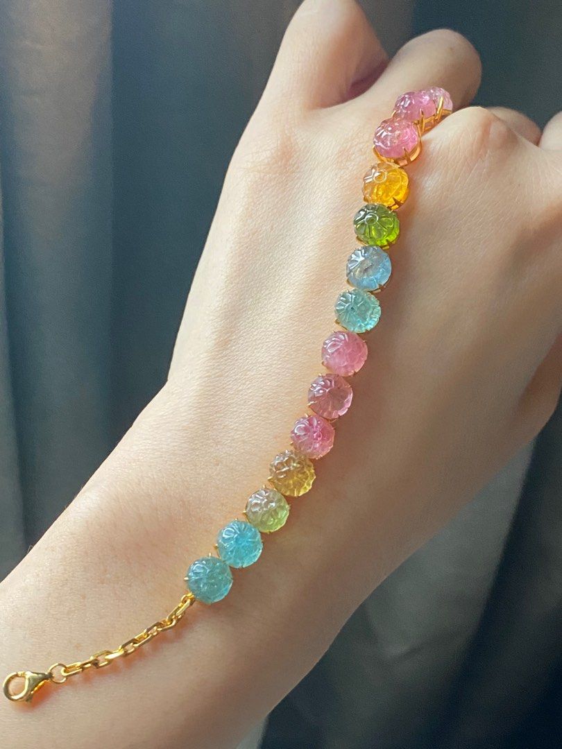 Rainbow Tourmaline Bracelet – melomelo