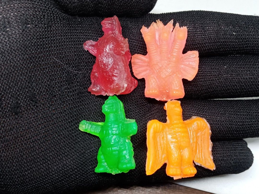 1990s Godzilla & Kaiju Tanching Set (Category: Vintage Collectibles) located in San Pablo. Submitted by fredambion (Listing ID 1218945189, Image 1). Description: *What You See Is What You Get *1990s Godzilla & Kaiju Tanching Set *All For Only 100 / 4pcs *Jelly Type / Rubber *Check Pictures *Payment via Gcash or Palawan Express *Shipping via JRS Express Door to Door or LBC Cop Branch Pick Up *Meet up San Pablo City Laguna.