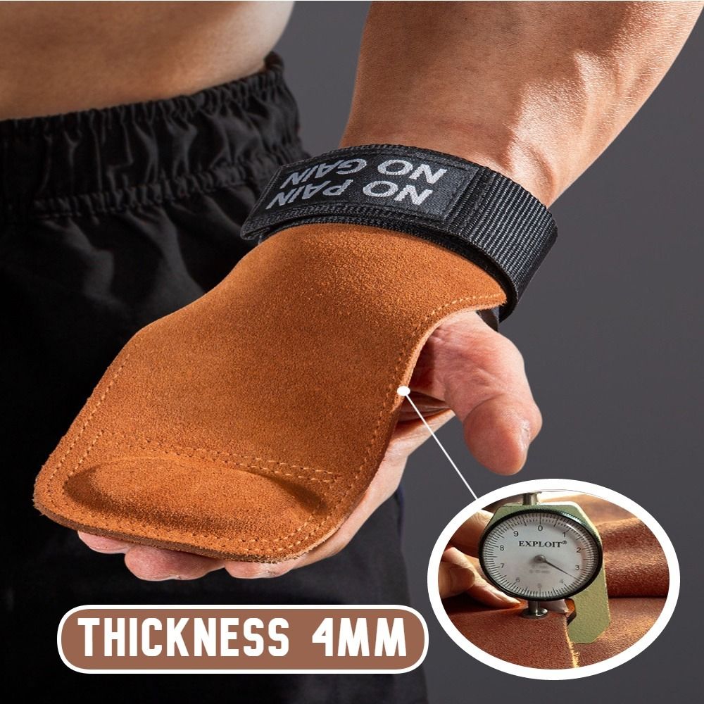 Leather gym gloves with wrist band clearance