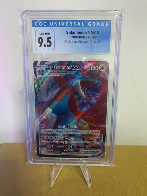 2020 Pokmon Salamence Vmax 144/180 Darkness Ablaze CGC 9.5 Gem Mint  (English), Hobbies & Toys, Toys & Games on Carousell