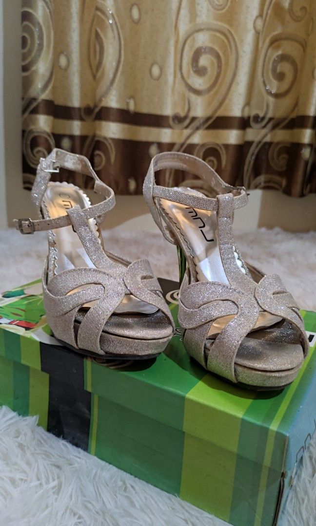 Kiera Platform Heels - Silver - Pomelo Fashion