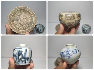 4 pcs barang antik Tua lintas periode Dynasty Cina