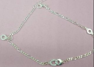 925 Circle Silver Anklet